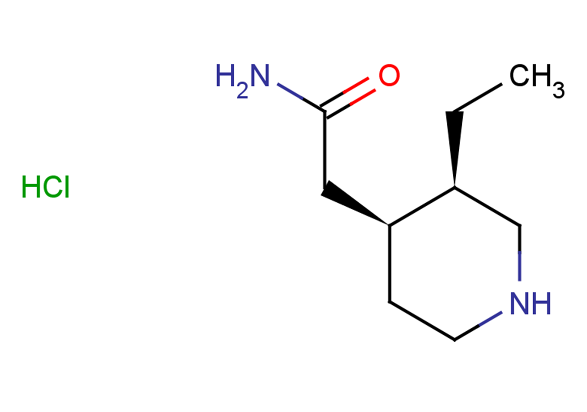 2-[(3R,4S)-3-ethylpiperidin-4-yl]acetamide hydrochloride