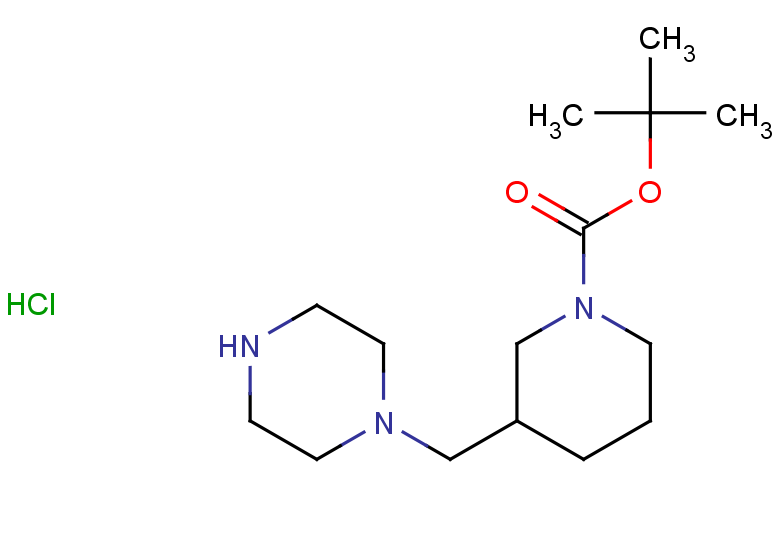 tert-butyl 3-[(piperazin-1-yl)methyl]piperidine-1-carboxylate hydrochloride