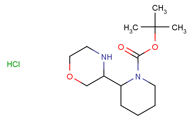 tert-butyl 2-(morpholin-3-yl)piperidine-1-carboxylate hydrochloride