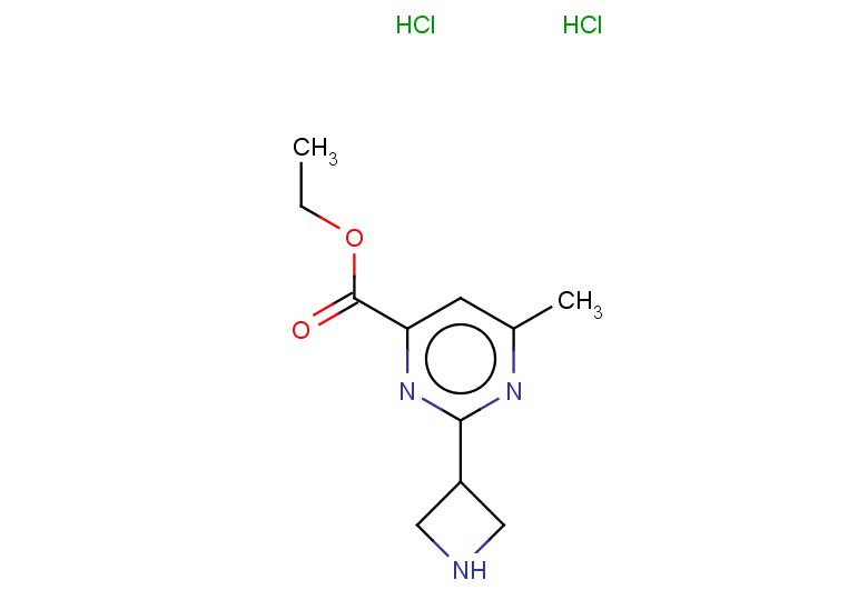 ethyl 2-(azetidin-3-yl)-6-methylpyrimidine-4-carboxylate dihydrochloride