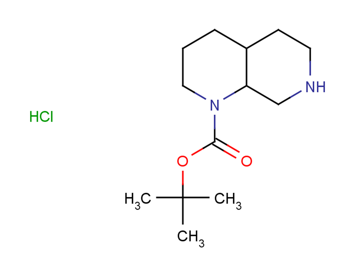 tert-butyl decahydro-1,7-naphthyridine-1-carboxylate hydrochloride, Mixture of diastereomers