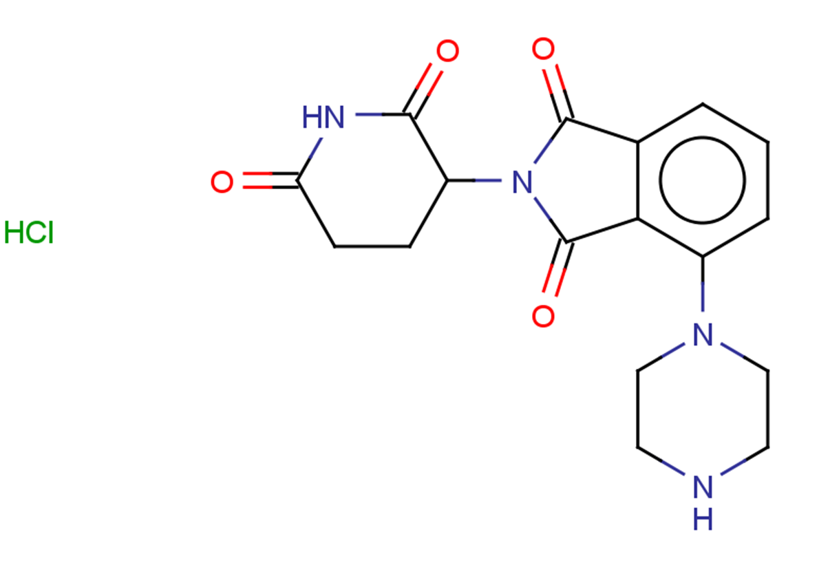 2-(2,6-dioxopiperidin-3-yl)-4-(piperazin-1-yl)-2,3-dihydro-1H-isoindole-1,3-dione hydrochloride