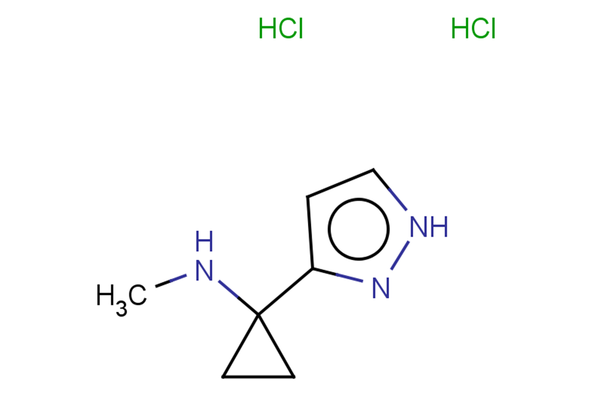 N-methyl-1-(1H-pyrazol-3-yl)cyclopropan-1-amine dihydrochloride