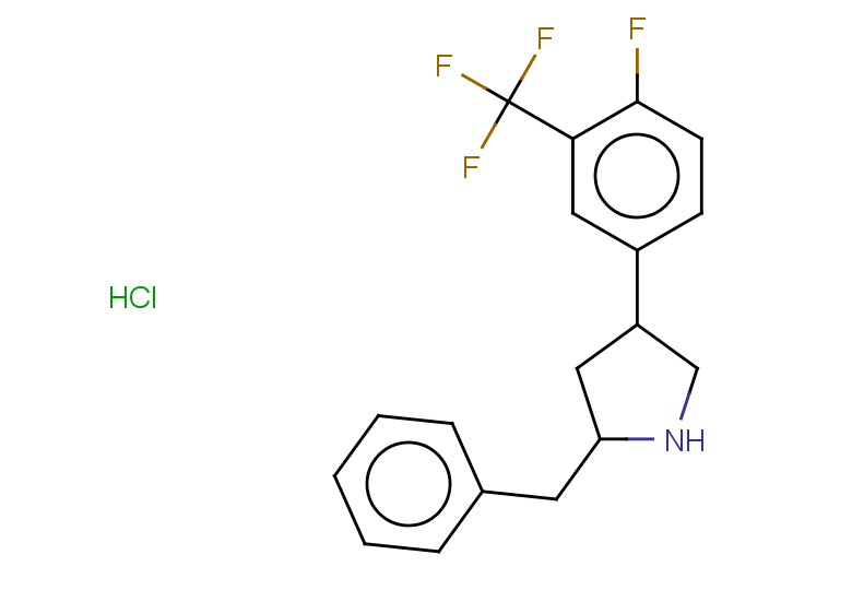 2-benzyl-4-[4-fluoro-3-(trifluoromethyl)phenyl]pyrrolidine hydrochloride