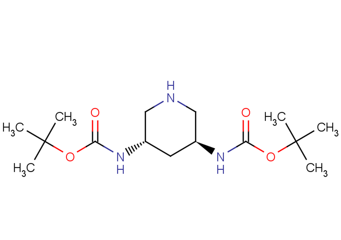 rac-tert-butyl N-[(3R,5R)-5-{[(tert-butoxy)carbonyl]amino}piperidin-3-yl]carbamate, trans