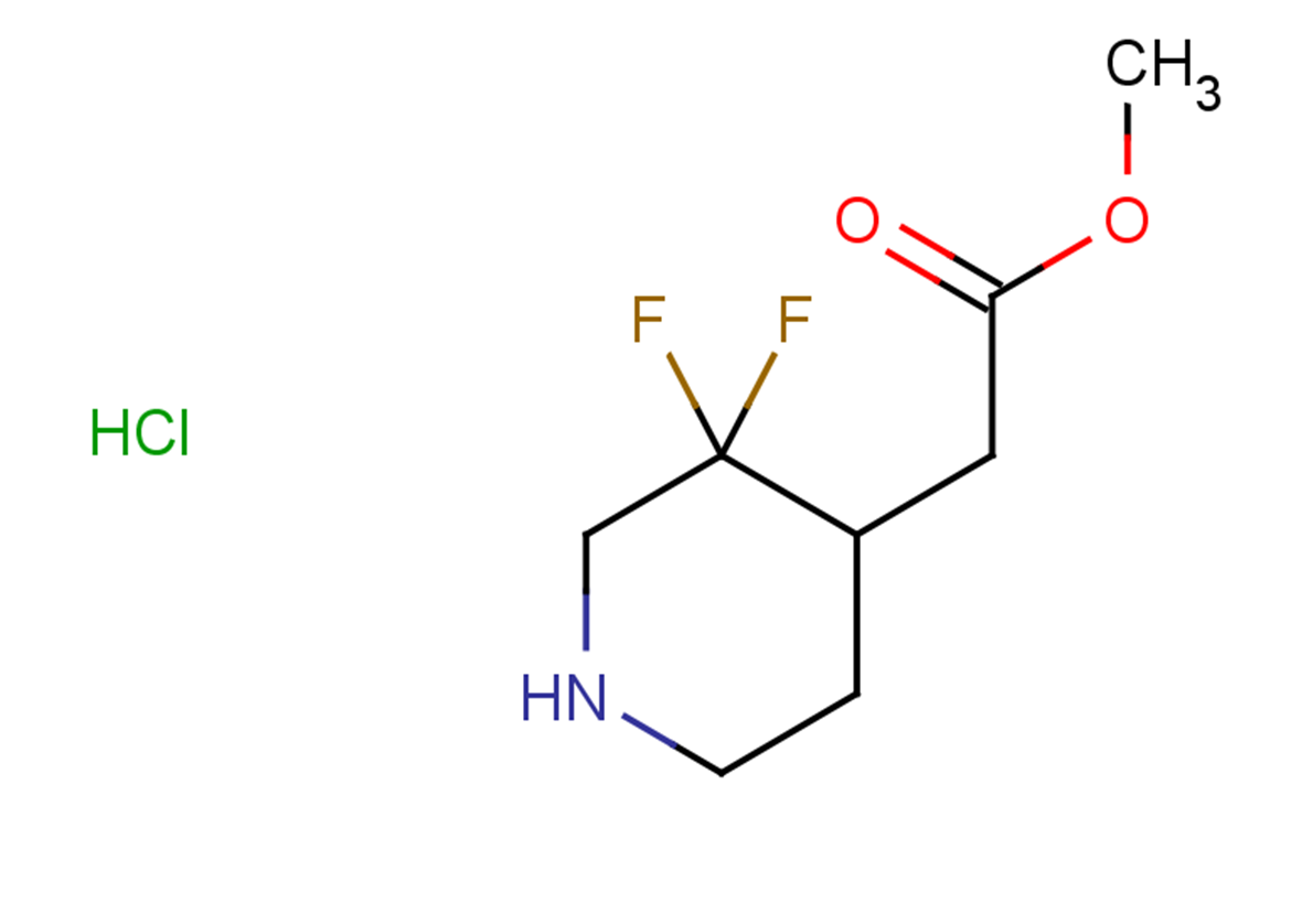 methyl 2-(3,3-difluoropiperidin-4-yl)acetate hydrochloride