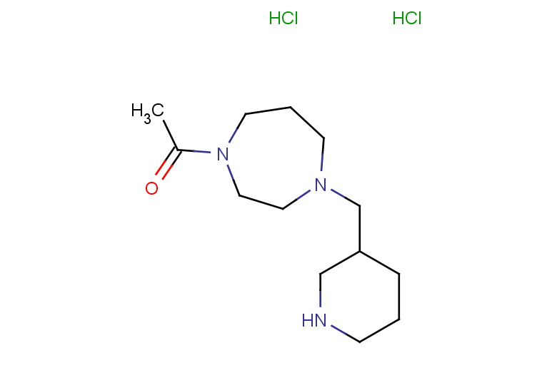 1-{4-[(piperidin-3-yl)methyl]-1,4-diazepan-1-yl}ethan-1-one dihydrochloride