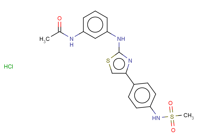 N-(3-{[4-(4-methanesulfonamidophenyl)-1,3-thiazol-2-yl]amino}phenyl)acetamide hydrochloride