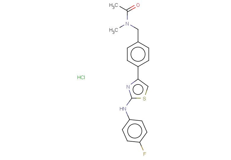 N-[(4-{2-[(4-fluorophenyl)amino]-1,3-thiazol-4-yl}phenyl)methyl]-N-methylacetamide hydrochloride