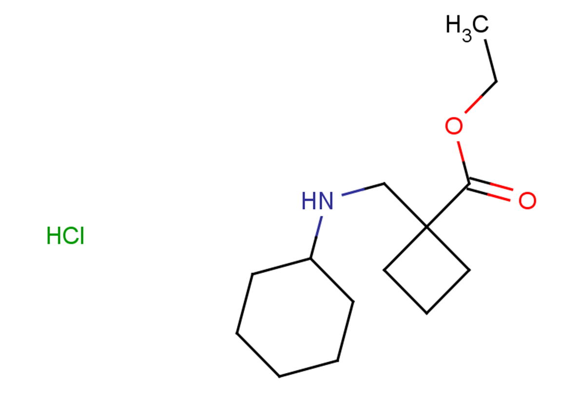 ethyl 1-[(cyclohexylamino)methyl]cyclobutane-1-carboxylate hydrochloride