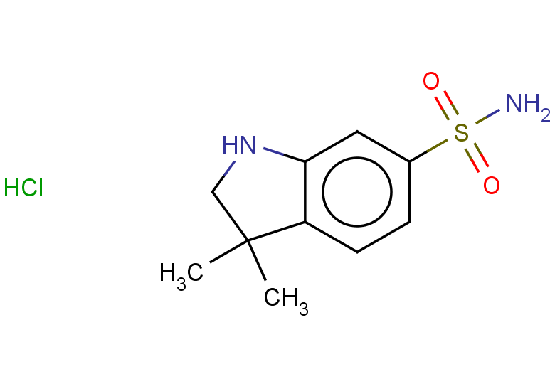 3,3-dimethyl-2,3-dihydro-1H-indole-6-sulfonamide hydrochloride