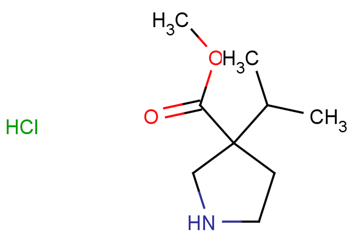 methyl 3-(propan-2-yl)pyrrolidine-3-carboxylate hydrochloride