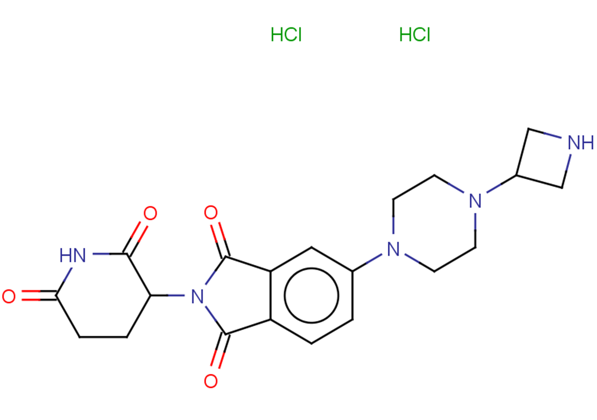 5-[4-(azetidin-3-yl)piperazin-1-yl]-2-(2,6-dioxopiperidin-3-yl)-2,3-dihydro-1H-isoindole-1,3-dione dihydrochloride