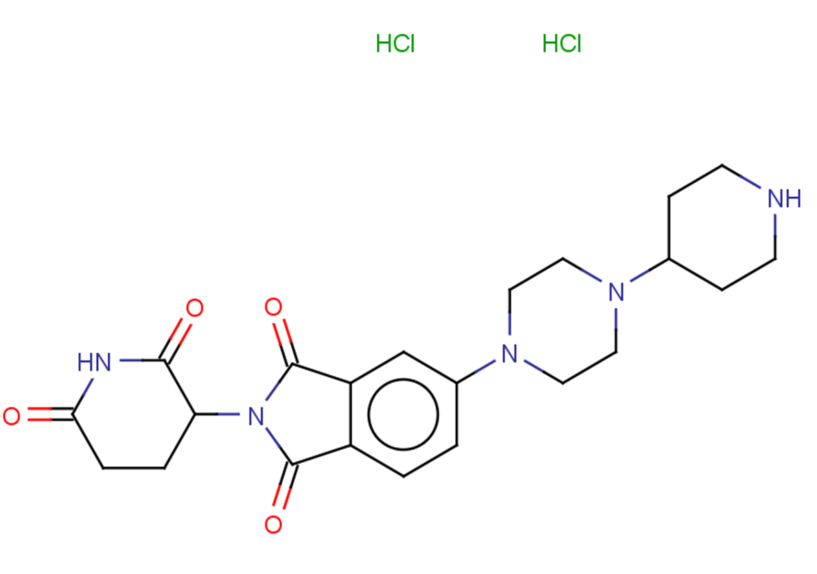 2-(2,6-dioxopiperidin-3-yl)-5-[4-(piperidin-4-yl)piperazin-1-yl]-2,3-dihydro-1H-isoindole-1,3-dione dihydrochloride