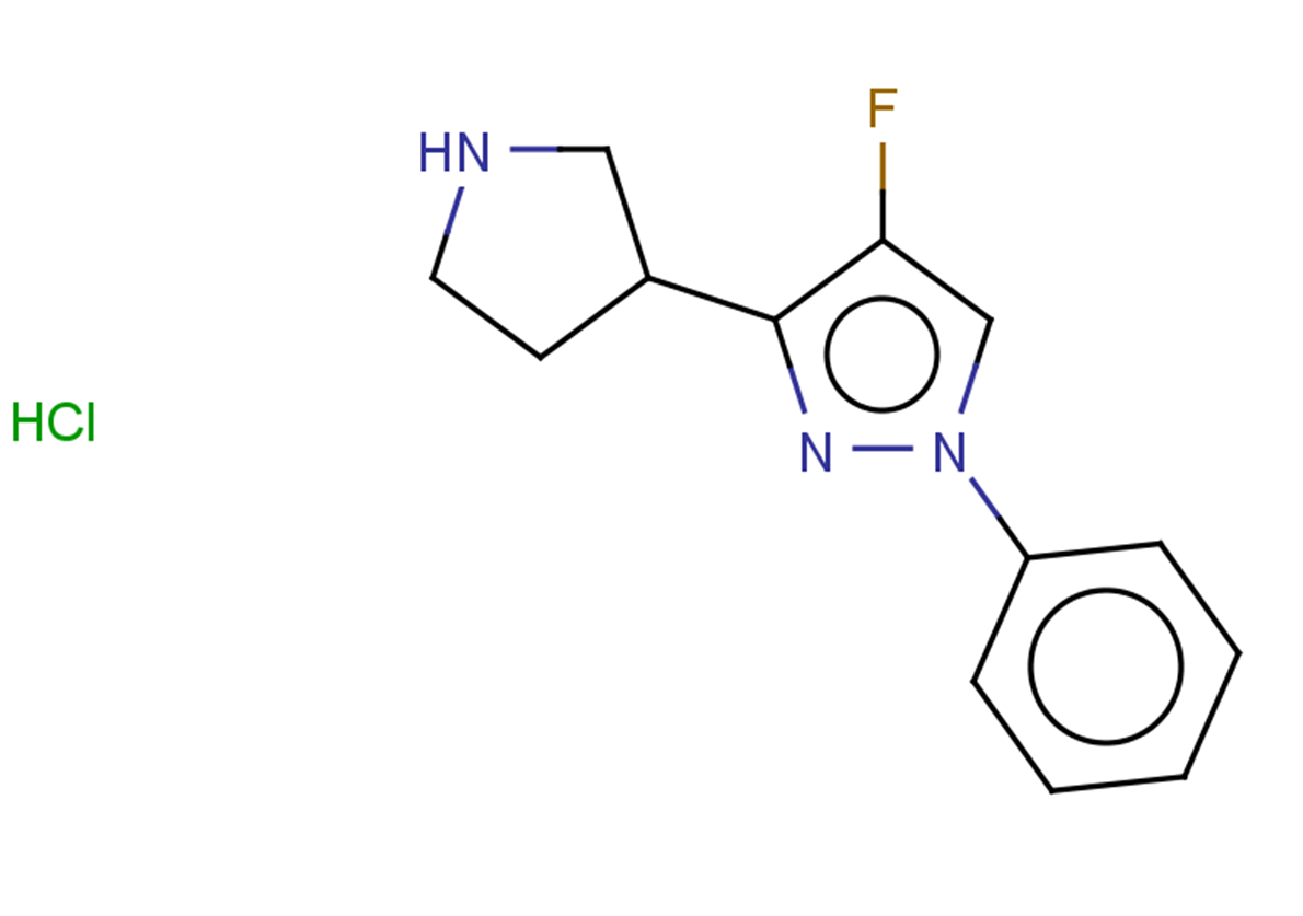 4-fluoro-1-phenyl-3-(pyrrolidin-3-yl)-1H-pyrazole hydrochloride