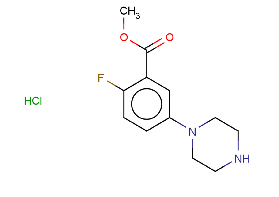 methyl 2-fluoro-5-(piperazin-1-yl)benzoate hydrochloride