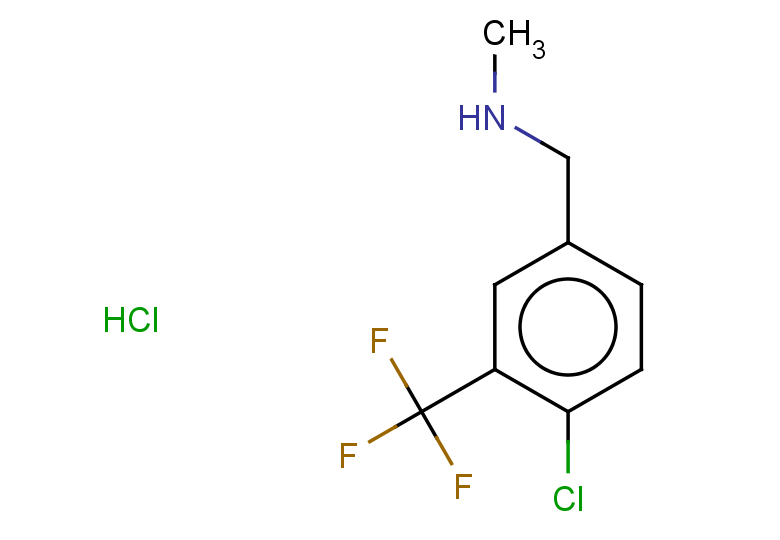 {[4-chloro-3-(trifluoromethyl)phenyl]methyl}(methyl)amine hydrochloride