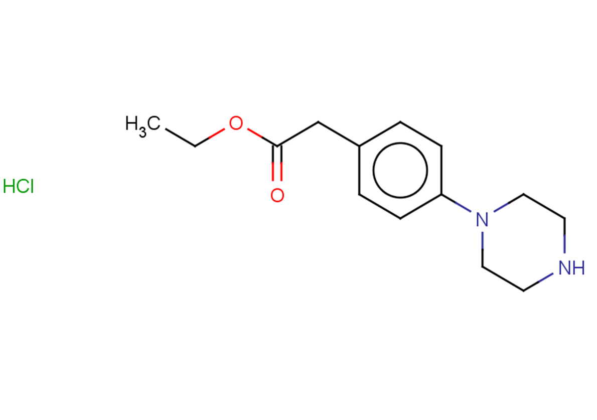 ethyl 2-[4-(piperazin-1-yl)phenyl]acetate hydrochloride