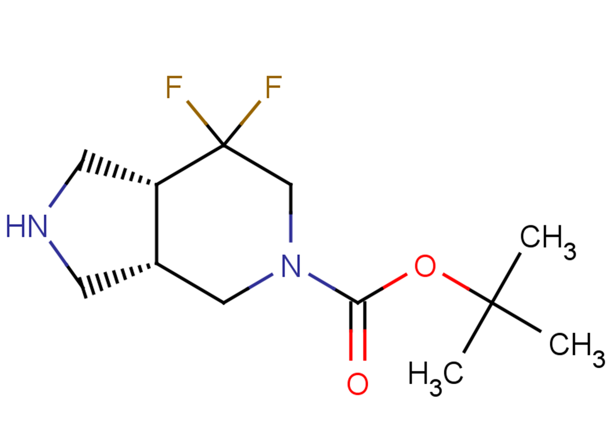rac-tert-butyl (3aR,7aS)-7,7-difluoro-octahydro-1H-pyrrolo[3,4-c]pyridine-5-carboxylate, cis