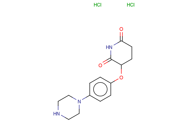 3-[4-(piperazin-1-yl)phenoxy]piperidine-2,6-dione dihydrochloride