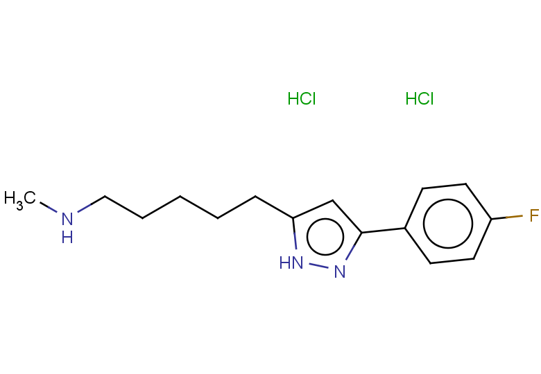 {5-[3-(4-fluorophenyl)-1H-pyrazol-5-yl]pentyl}(methyl)amine dihydrochloride