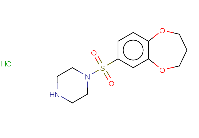 1-(3,4-dihydro-2H-1,5-benzodioxepine-7-sulfonyl)piperazine hydrochloride