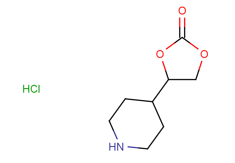 4-(piperidin-4-yl)-1,3-dioxolan-2-one hydrochloride