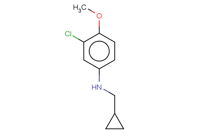 3-chloro-N-(cyclopropylmethyl)-4-methoxyaniline