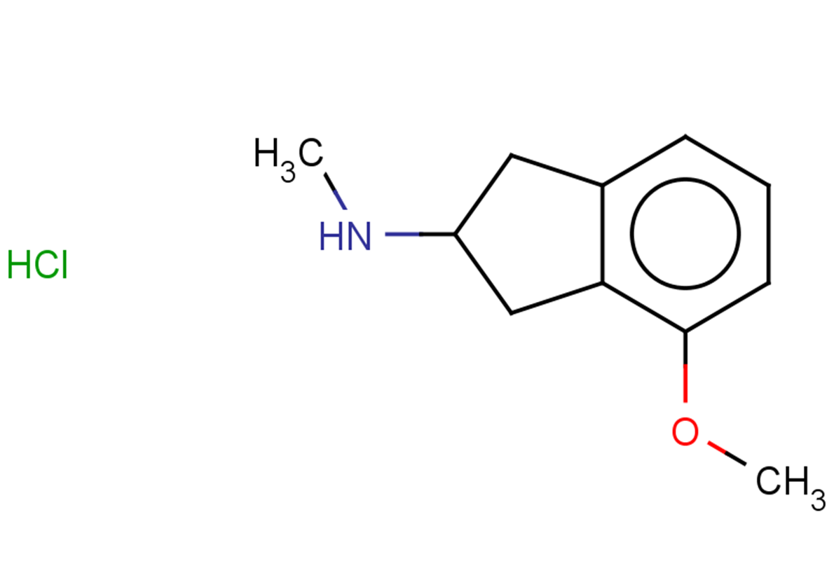 4-methoxy-N-methyl-2,3-dihydro-1H-inden-2-amine hydrochloride