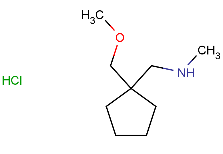 {[1-(methoxymethyl)cyclopentyl]methyl}(methyl)amine hydrochloride