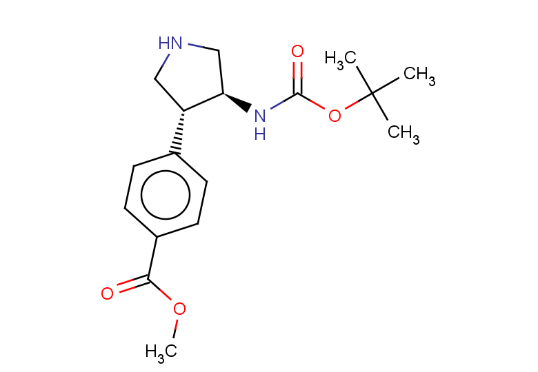 rac-methyl 4-[(3R,4S)-4-{[(tert-butoxy)carbonyl]amino}pyrrolidin-3-yl]benzoate