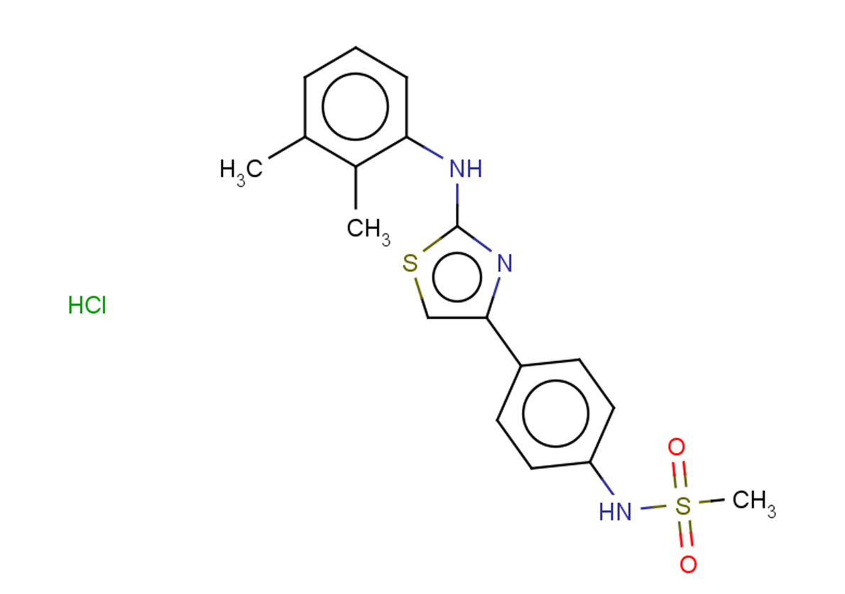 N-(4-{2-[(2,3-dimethylphenyl)amino]-1,3-thiazol-4-yl}phenyl)methanesulfonamide hydrochloride