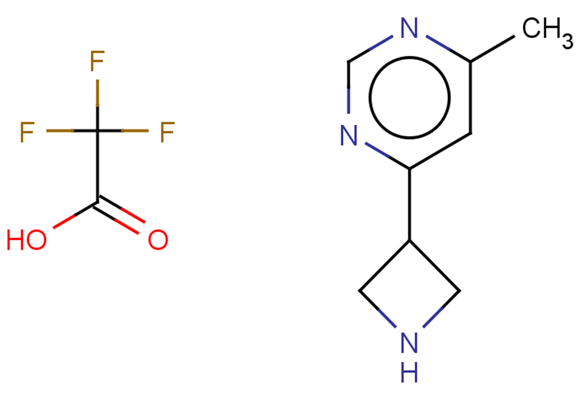 4-(azetidin-3-yl)-6-methylpyrimidine, trifluoroacetic acid