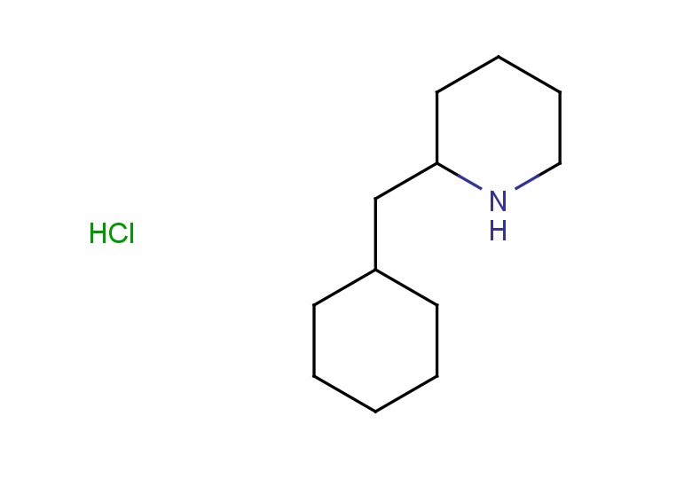 2-(cyclohexylmethyl)piperidine hydrochloride