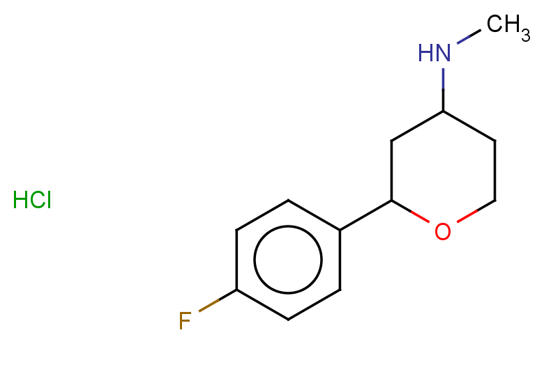 2-(4-fluorophenyl)-N-methyloxan-4-amine hydrochloride, Mixture of diastereomers