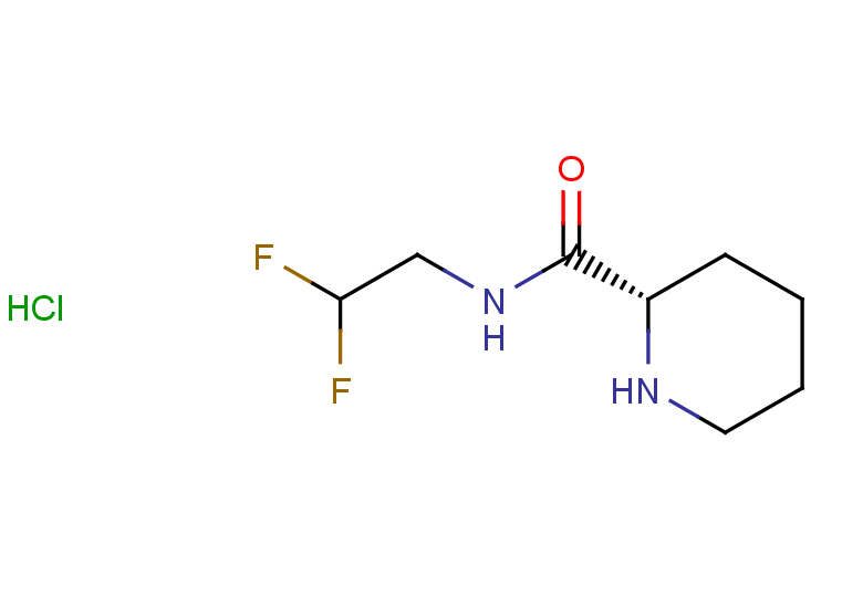 (2S)-N-(2,2-difluoroethyl)piperidine-2-carboxamide hydrochloride