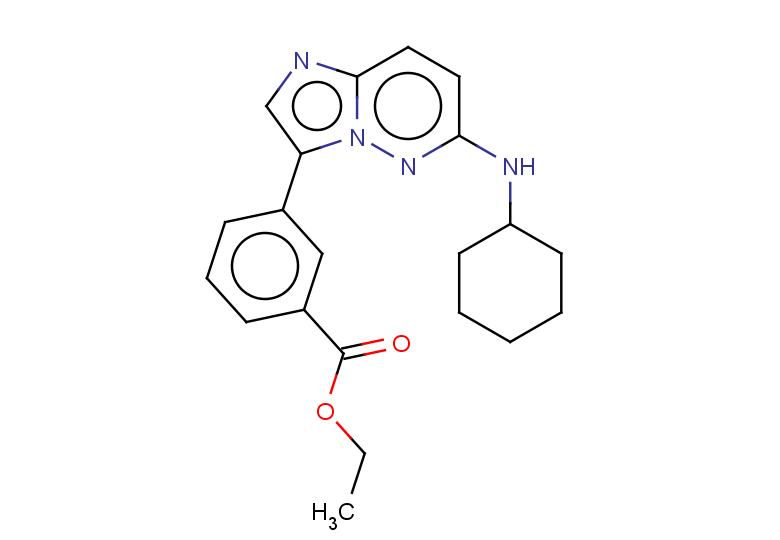 ethyl 3-[6-(cyclohexylamino)imidazo[1,2-b]pyridazin-3-yl]benzoate