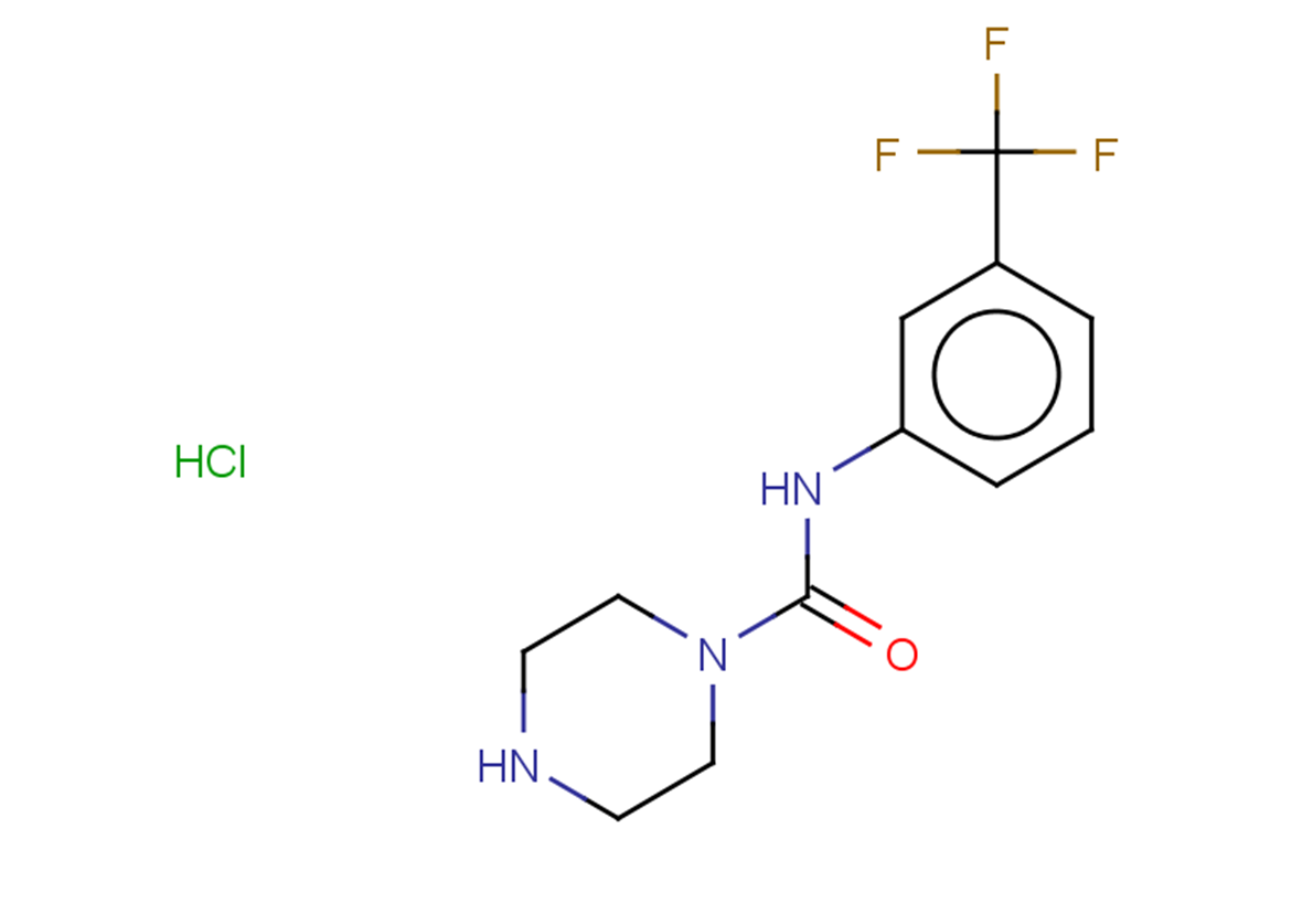 N-[3-(trifluoromethyl)phenyl]piperazine-1-carboxamide hydrochloride