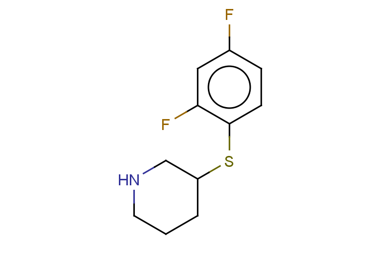 3-[(2,4-difluorophenyl)sulfanyl]piperidine