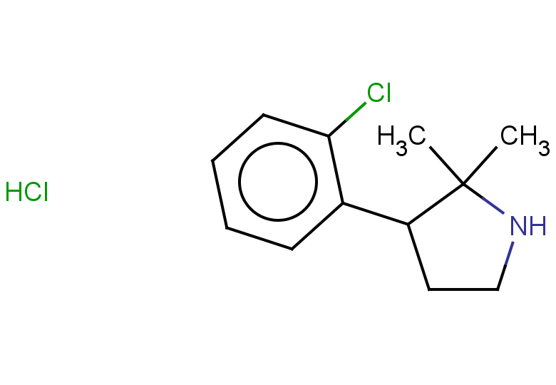 3-(2-chlorophenyl)-2,2-dimethylpyrrolidine hydrochloride