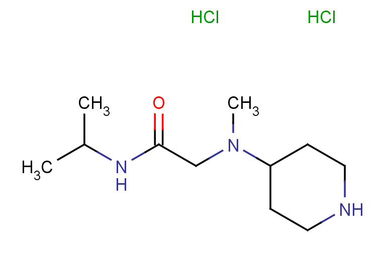 2-[methyl(piperidin-4-yl)amino]-N-(propan-2-yl)acetamide dihydrochloride