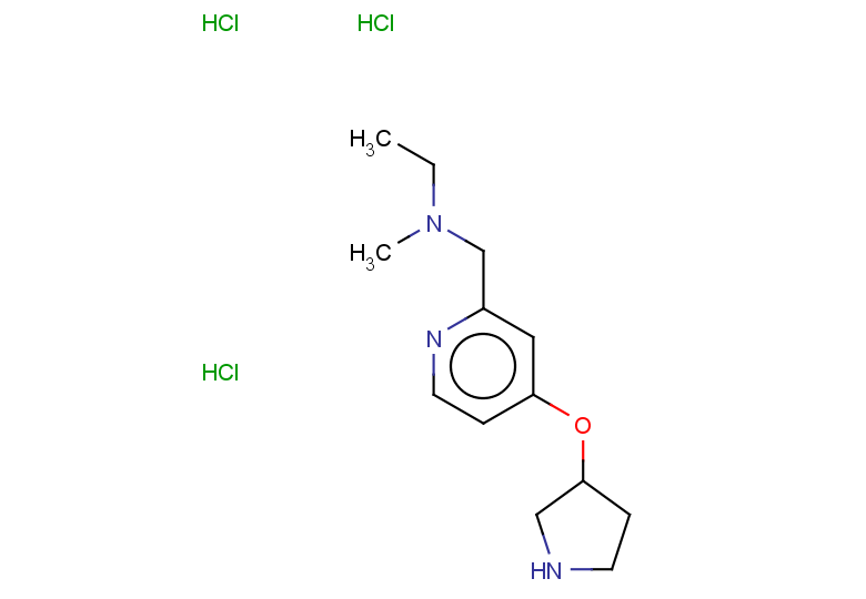 ethyl(methyl){[4-(pyrrolidin-3-yloxy)pyridin-2-yl]methyl}amine trihydrochloride