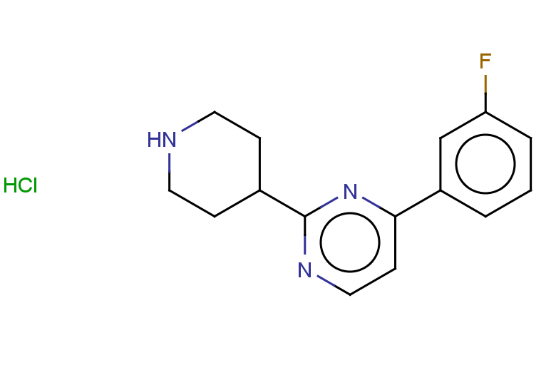 4-(3-fluorophenyl)-2-(piperidin-4-yl)pyrimidine hydrochloride
