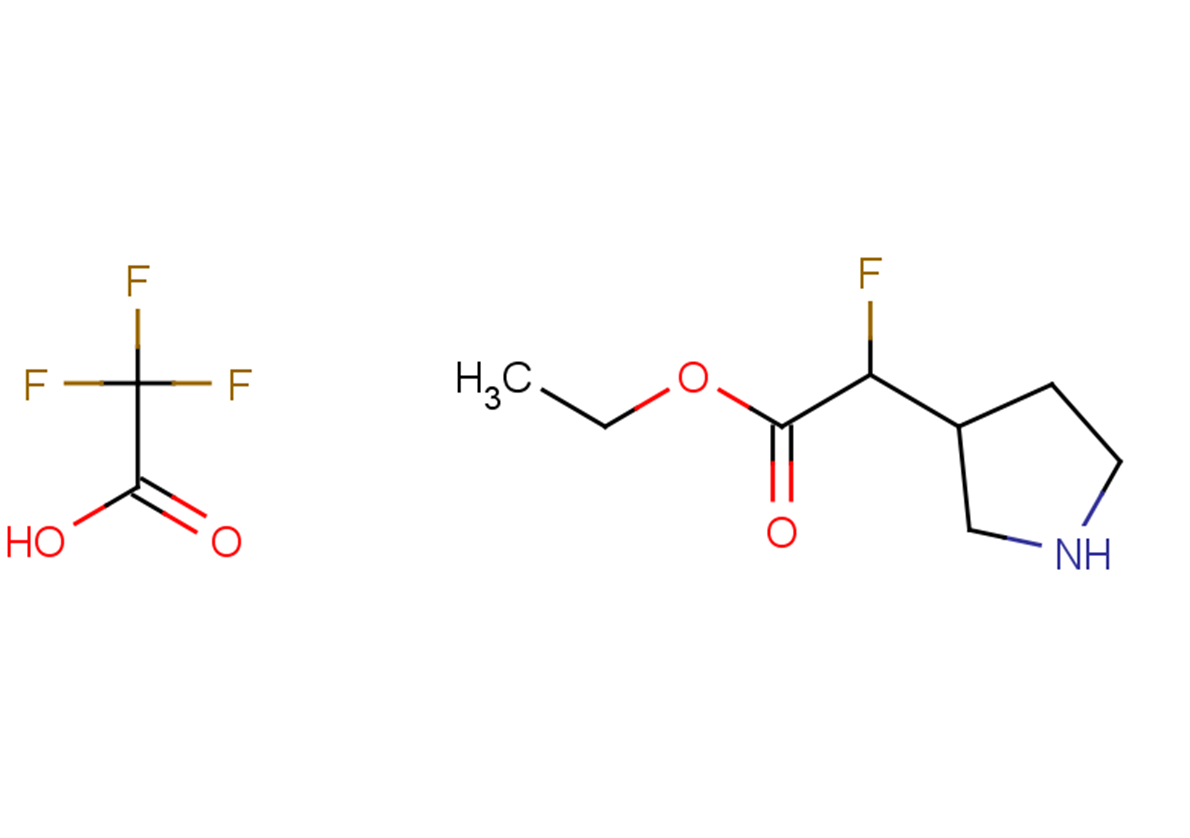 ethyl 2-fluoro-2-(pyrrolidin-3-yl)acetate, trifluoroacetic acid