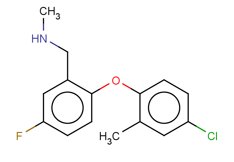 {[2-(4-chloro-2-methylphenoxy)-5-fluorophenyl]methyl}(methyl)amine