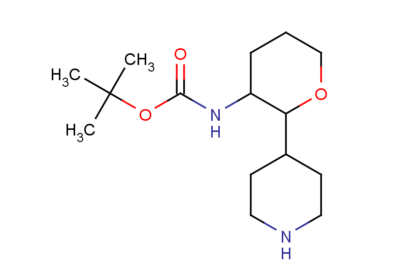 tert-butyl N-[2-(piperidin-4-yl)oxan-3-yl]carbamate