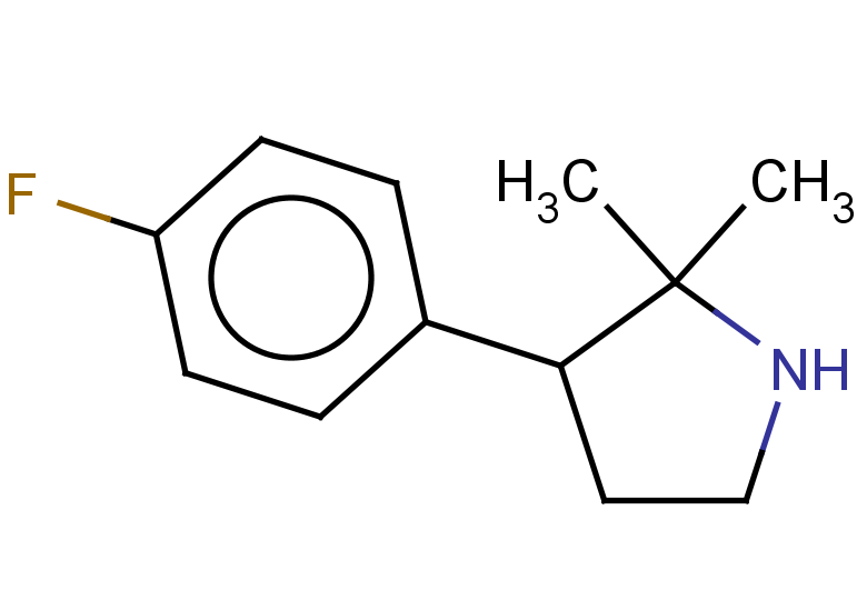 3-(4-fluorophenyl)-2,2-dimethylpyrrolidine