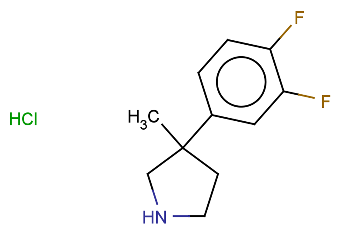 3-(3,4-difluorophenyl)-3-methylpyrrolidine hydrochloride