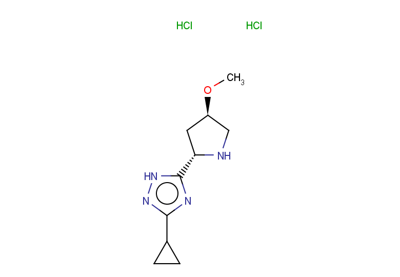 3-cyclopropyl-5-[(2S,4R)-4-methoxypyrrolidin-2-yl]-1H-1,2,4-triazole dihydrochloride