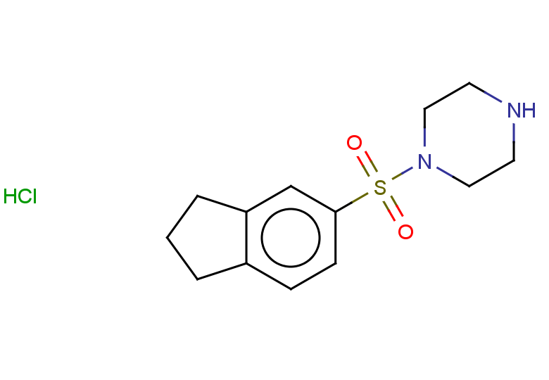 1-(2,3-dihydro-1H-indene-5-sulfonyl)piperazine hydrochloride
